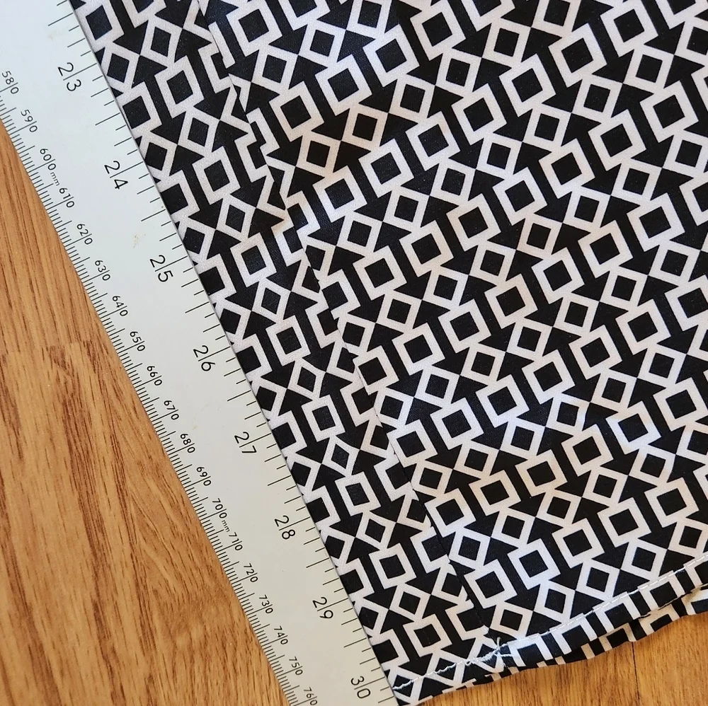 HYFVE Elastic Wide Leg Ribbed High Waist Pull On Pants JUNIORS Size L GEOMETRIC. - Picture 14 of 15